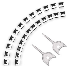 Bloqueur de Port USB-A en Métal avec 2 Clés - Protection Antivol et Anti-Poussière pour PC/Ordinateur Portable (Lot de 24)