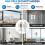 Window Cleaning Robot, Automatic Window Cleaning Robot with 4 Nozzles, Intelligent Navigation,Remote Control Eu Plug 6