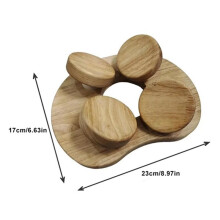 Cuscino per Sauna In Legno Massello Naturale, Liscio, Impermeabile, Resistente All'Umidità, con Schienale In Legno