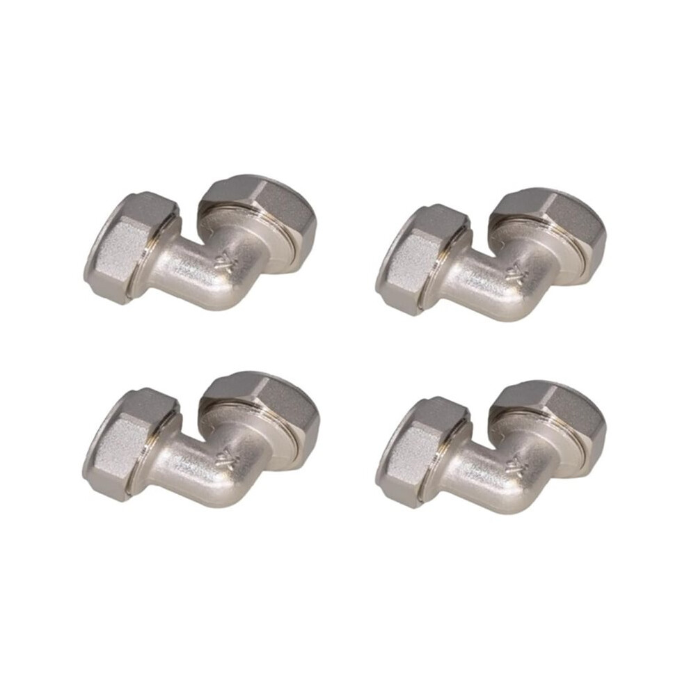 4Pcs 3/4" Metal Airline Connector 90 Degree Elbow With Enhanced Sealing 6031147315768