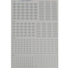 Triple 9 Toyota Logo 1:18/1:24/1:43/1:64 Waterslide Decals for Model Cars