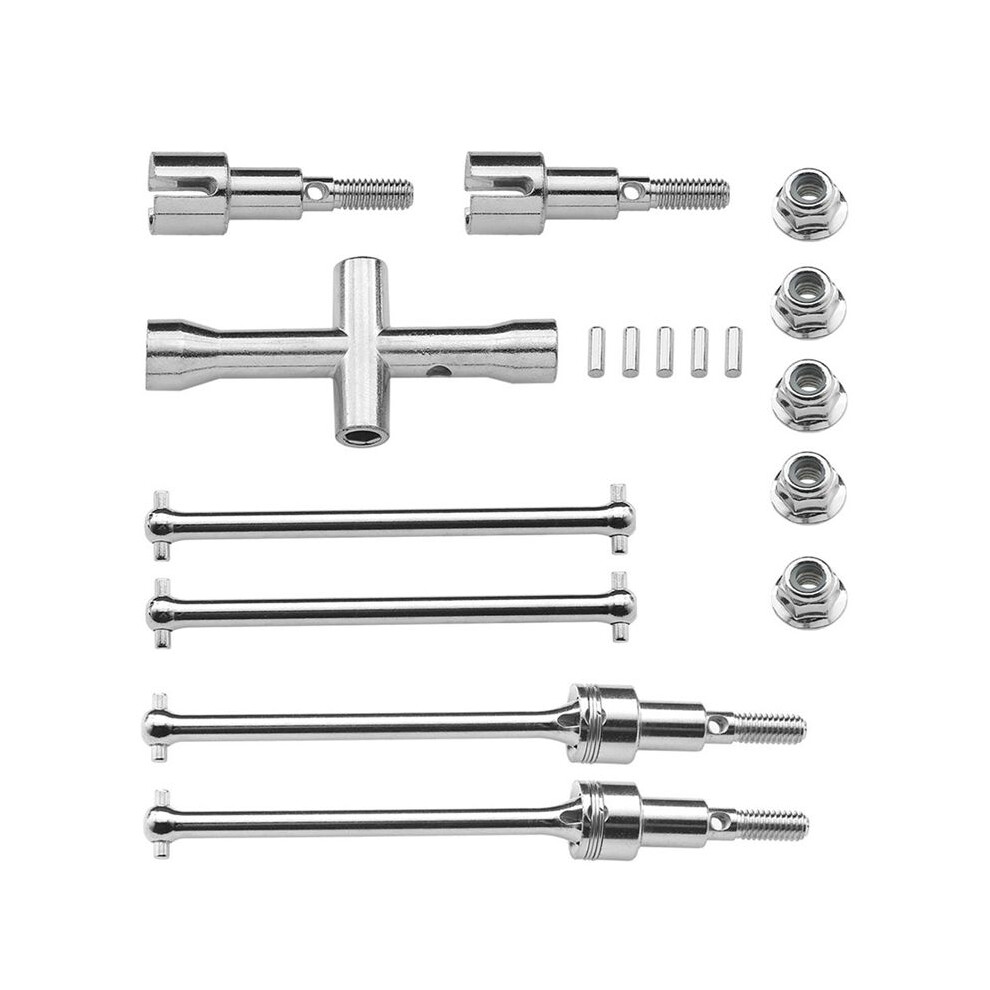 Tauoh Metal Front And Rear Drive Shaft Cvd Dogbone Kits Set For 1/16 Scy Brushless 16101 16102 16103 Pro