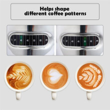 Milk Frother Temperature Display Milk Frother Pot and Cup for Latte Art 600ml