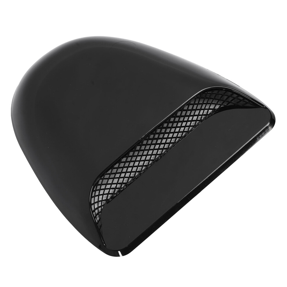 Universal Glossy Abs Hood Scoop Car Truck Air Intake Vent 385X350mm Black 9371390857439