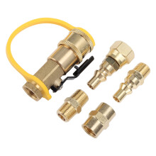 RV Quick Connect Adapter 6 Pack 1/4in Brass
