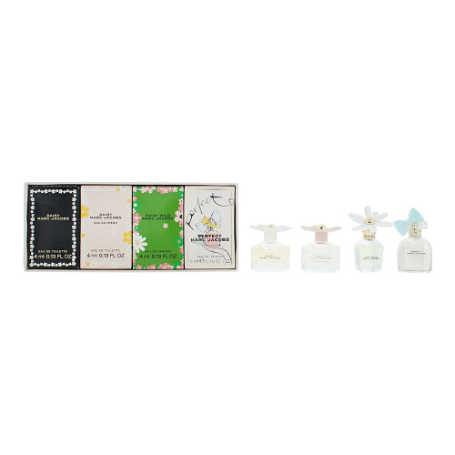 Marc Jacobs Marc Jacobs 4pc Mini Gift Set Daisy Wild & Perfect EDP/EDT for Women