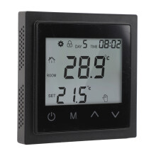 MH1828B Thermostat LED-Bildschirm 86x90x13mm 16A Schwarz
