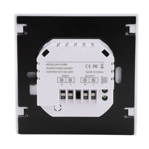 Smart Floor Heating Thermostat Touch Screen Controller AC85V‑250V 16A White 1