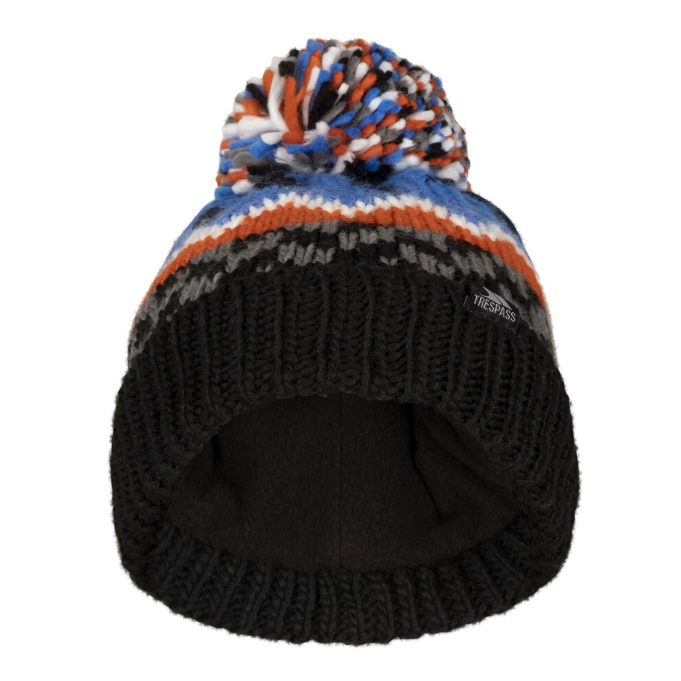 Trespass (5-7 Years, Blue) Childrens/Kids Twiglet Chunky Knit Fleece Lined Hat