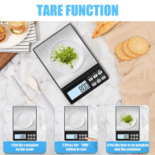 Balance de Cuisine NuméRique, Balance Alimentaire Rechargeable 5 Kg/0,01 G, Balance de Cuisine de Haute PréCision avec éCran LCD