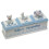 Blue Baby Boy Triple Trinket Keepsake Box - Name Tag Curl Tooth 1