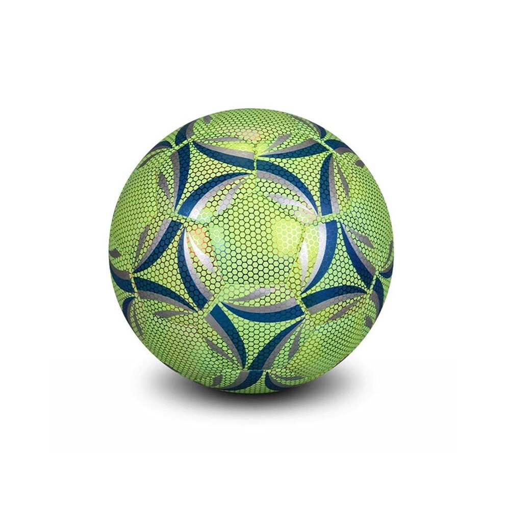 Saudism Luminous Size 4 Soccer Dazzling Glow In The Dark Training And Game Long-Lasting Brightness