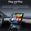2 In1 Wired to Wireless Carplay for Android Auto Adapter for Car Stereo Usb   Box Plug and  Silver 5