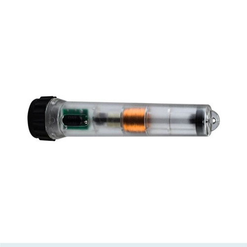 Self-Generated Transparent Emergency Fluorescent Torch Flashlight Hand-Cranked Charging Far-Pull Strong Magnet 1