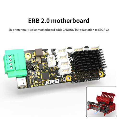 ERB V2.0-Platine mit TMC2209, CAN-BUS USB 28V 1