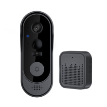 Câmera de Campainha WiFi com Detecção de Movimento de Visão Noturna e Chamada de Vídeo Remota para Visor de Olho Mágico de Porta de Apartamento