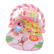 Gimnasio de piano para bebé rosa 73x58x40 cm, 3xAA