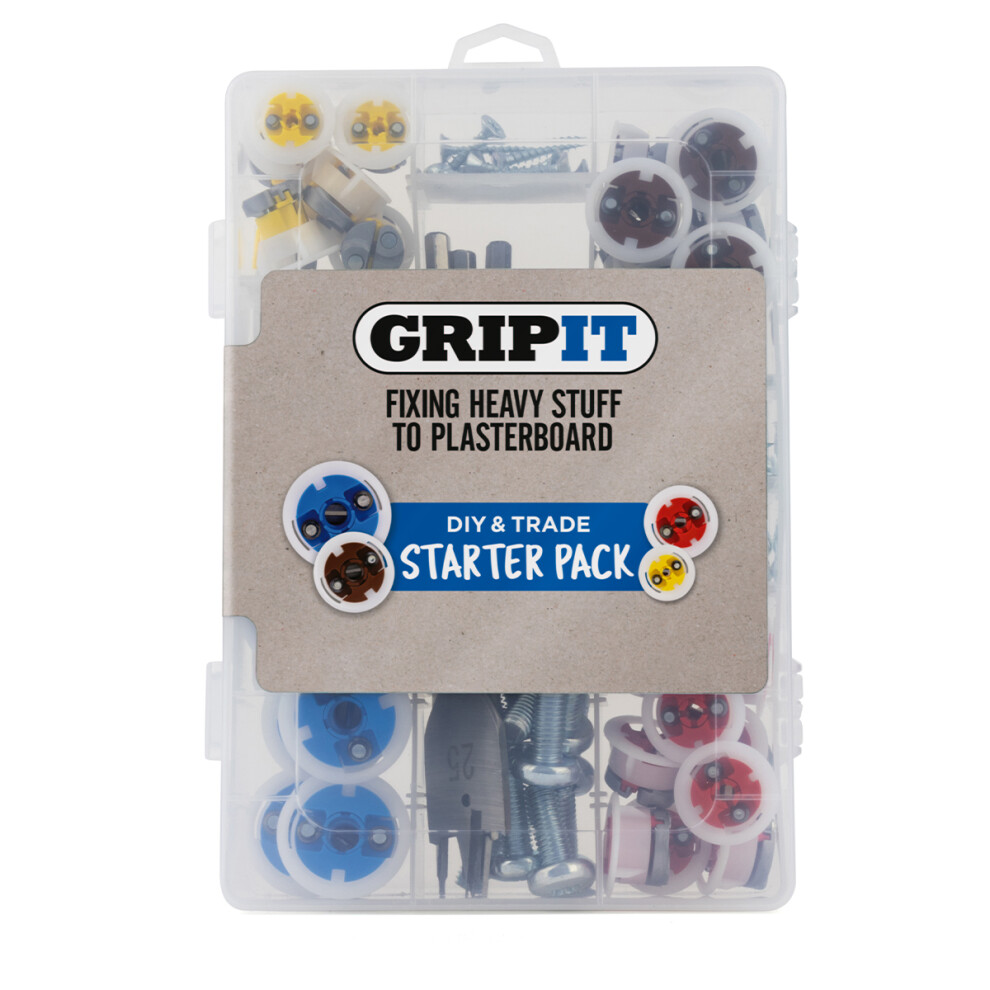 Gripit Assorted Plasterboard Fixing Starter Kit - Pack Of 40 700461483380