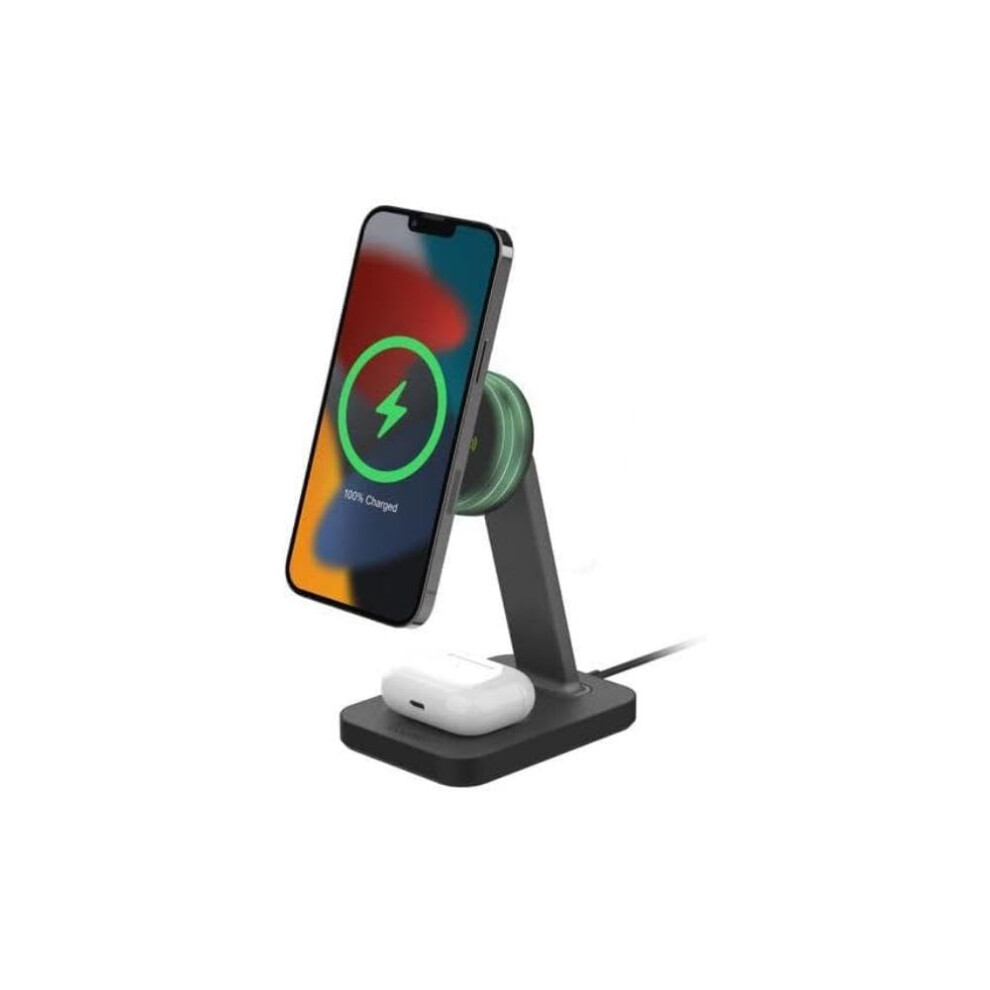 Zagg Mophie Snap+ Wireless Charging Stand & Pad 15W Dual Charger (Eu Adapter)...
