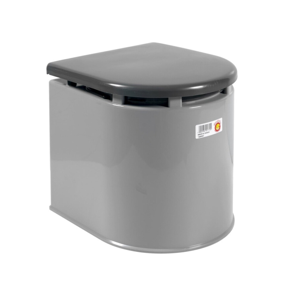 Giganplast Portable Chemical Toilet Camper Caravan Motorhome Grey 3573900