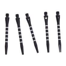 5pcs 52mm 2BA Porte-empennages Barres de Flechettes Rayees en Aluminium Anodise - Noir