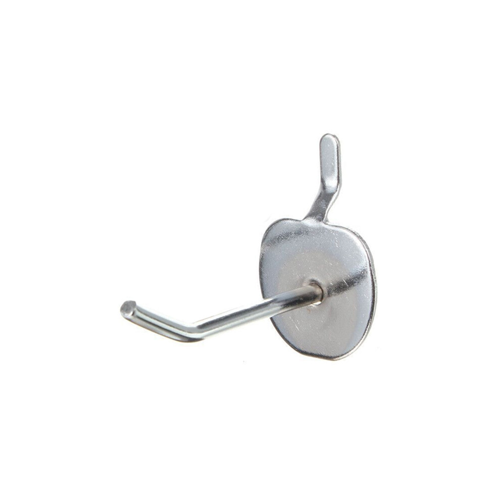 25 X Single Pegboard Slatwall Hooks Display Shop Prong Hanger 50Mm 6031119619030