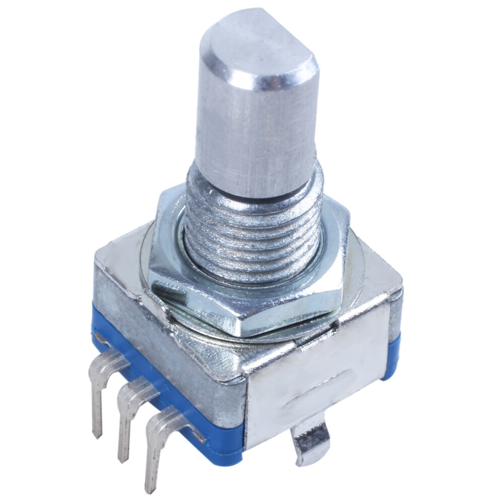 20-Point Shaft Detents Encoder And 360 Degree Rotary With Push Button + Silver 4712273271990