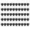 50 Pcs M3x4mm Screws Replacement Black for Laptop Hard Drive 1