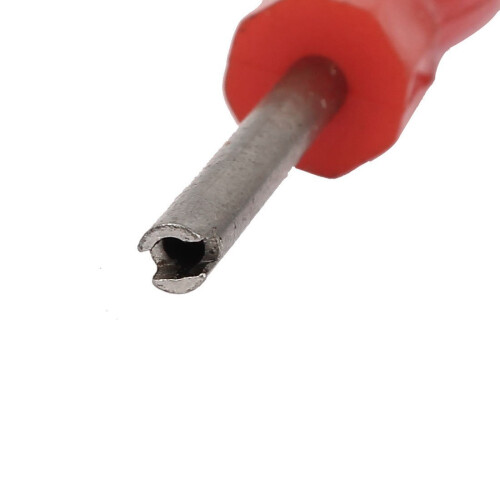 Red Slotted Handle Car Valve Core Change Tool Screwdriver 1