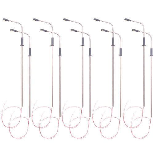 10 pcs Model LED Street Lamp Lighting Single  Train Layout Landscape 1: 100