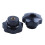 M8 x 50mm Diameter Thread Clamping Star Knob Black Replacement 2pcs 3