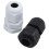 20Pcs Waterproof Adjustable PG7 3.5-6mm Cable Gland Joints Black White 4