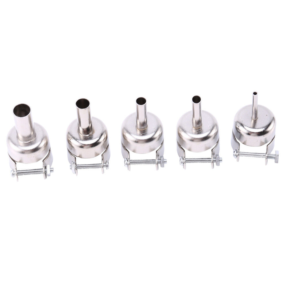 5 Pcs Hot Air-Gun Nozzle Universal Gun Nozzle For 850 852D 898 858 Soldering Station Attachments 4713401186896