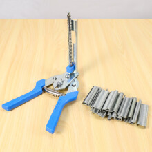 1pc Hog Plier Tool and 600pcs M Clips Chicken Mesh Cage Wire Fencing Crimping Solder Joint Welding Repair Hand Tools