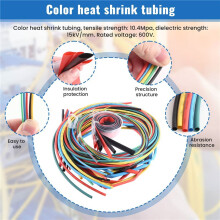 55M/Kit Heat Shrink Tubing 11 sizes Colourful Tube Sleeving Wire Cable 6 Colors