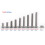 340pcs M3 Hex Socket Screw Nut Stainless Steel M3 Screws Nuts Assortment Kit Fastener 9