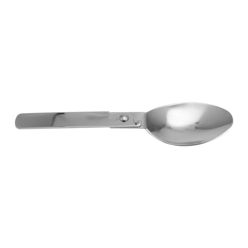 Folding Small Spoon Folding Tablespoon Portable Tableware Outdoor Camping Tableware Stainless Steel Portable Tableware