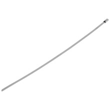 50 Unids 4.6X300Mm Tubo de Escape de Acero Inoxidable Envoltura de Cable de Bloqueo Recubierto Bridas de PláStico Sujetacables de Acero Inoxidable