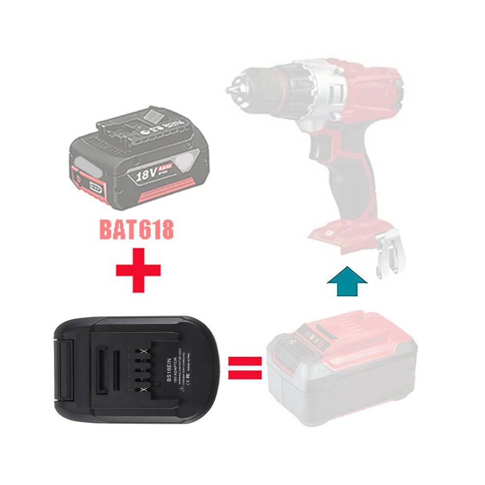 Bs18ein Battery Converter Adapter Charger For 18V Li-Ion Battery Bat618 Bat609 Bat618g For Lithium Tool 6031068264848