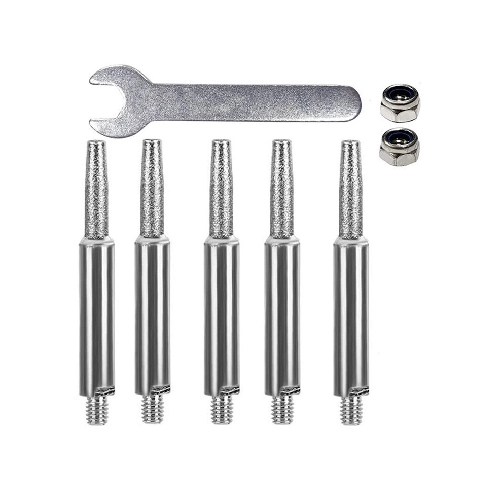 Chainsaw Sharpener Parts Diamond Coated Cylindrical Burr 4Mm Grinding Chain Saw Sharpener 4712913577925