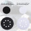 10 Pack Soft Density Interface Pads 5 Inch 8 Holes Hook and Loop Sponge Cushion Buffer Backing Pad Foam Interface Pads 3