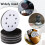 10 Pack Soft Density Interface Pads 5 Inch 8 Holes Hook and Loop Sponge Cushion Buffer Backing Pad Foam Interface Pads 3