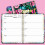 Caderno Planejador, Planejador Mensal Semanal, 8,4 Polegadas X 6 Polegadas, Caderno Espiral Planejador com Marcadores A01 3