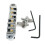 Rullsadel Gitarrbro Rullbrygga Lp  Bridge Shangju 6-SträNgade Gitarrer ElgitarrtillbehöR (Silver) 2