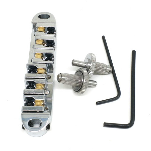 Rullsadel Gitarrbro Rullbrygga Lp  Bridge Shangju 6-SträNgade Gitarrer ElgitarrtillbehöR (Silver) 1