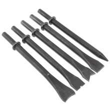 5Pcs/Lot Accessories Hard Steel Solid Long Air Chisel Impact Support Pneumatic Tool for Cutting / Rusting Removal