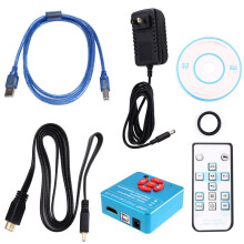 1080P 2K TypeC 48MP Industrial Lab -Compatible USB TF Electronic Digital Video Stereo Trinocular CameraMagnifier(US)