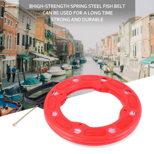 100Ft Fish Tape Reel Wire Pulling Tools 30M Electrical Cable Puller Reel Puller 2