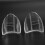 1 Pair Glasses Side TPU Clear Glasses Protective Covers Flap Side Protector for 17mm Glasses Frame 3