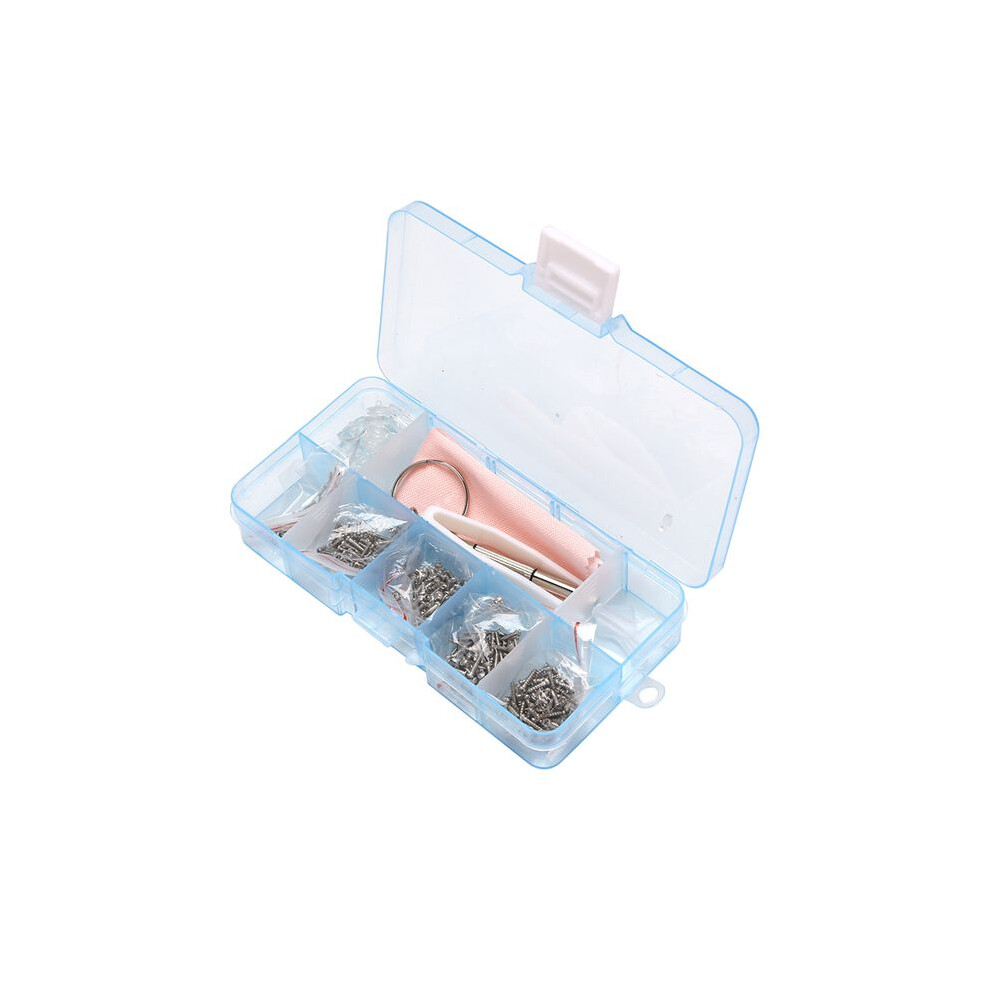 Tlily Eyeglass Sunglass Repair Kit With Screws Tweezers Screwdriver Tiny Screws Nuts Assortment Glasses Repair Nose Pads